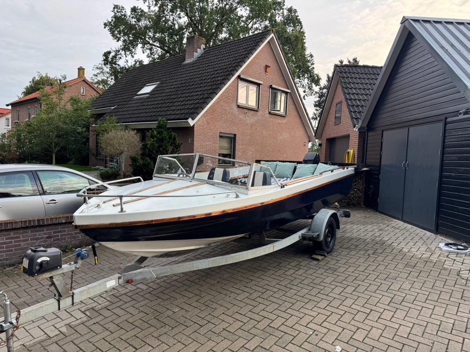 Motorboot 5 meter + 40 PK Mercury + trailer, Ophalen, Zo goed als nieuw, Elektrisch, Buitenboordmotor