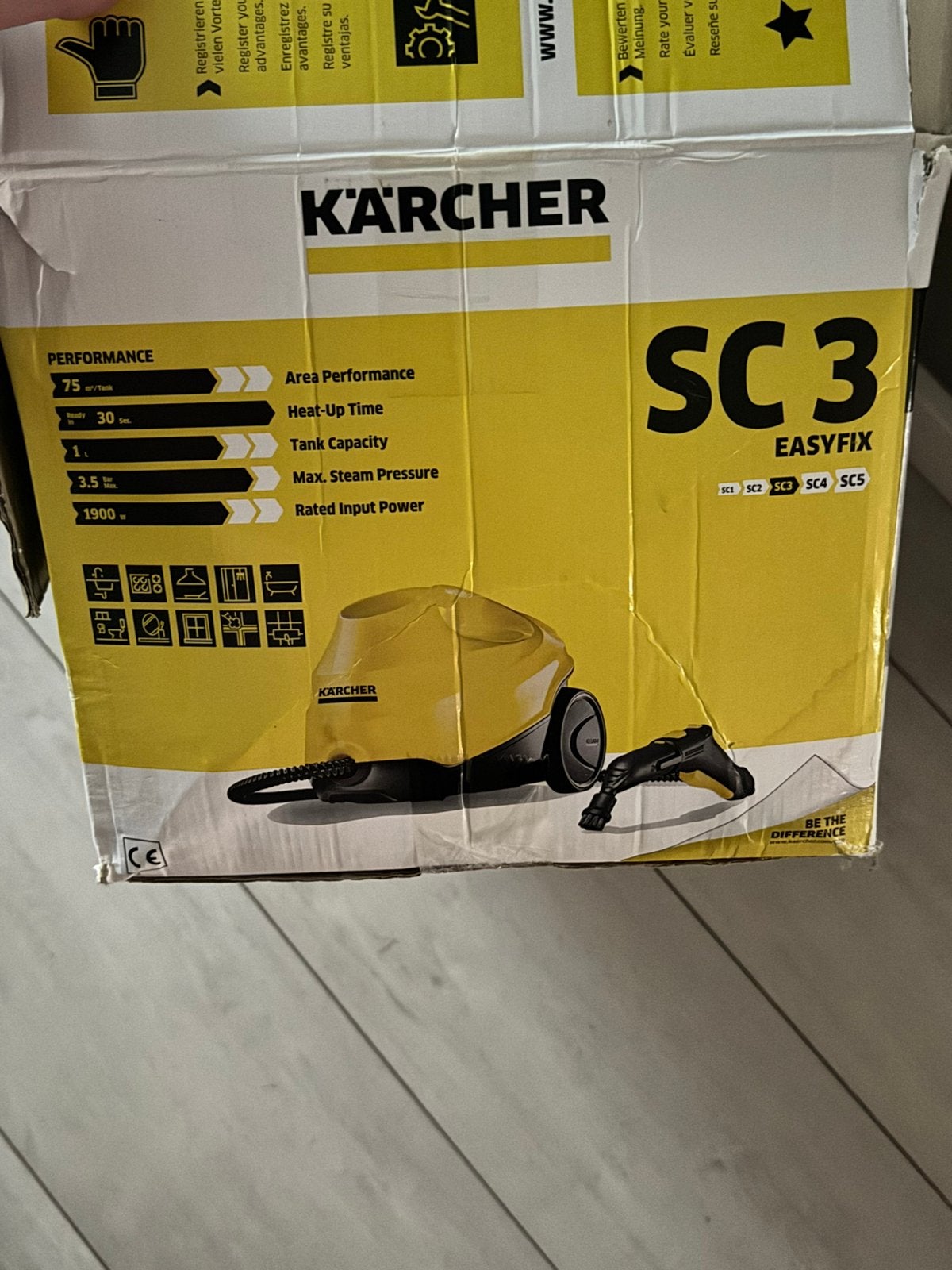 Stoom reiniger, Ophalen, Gebruikt