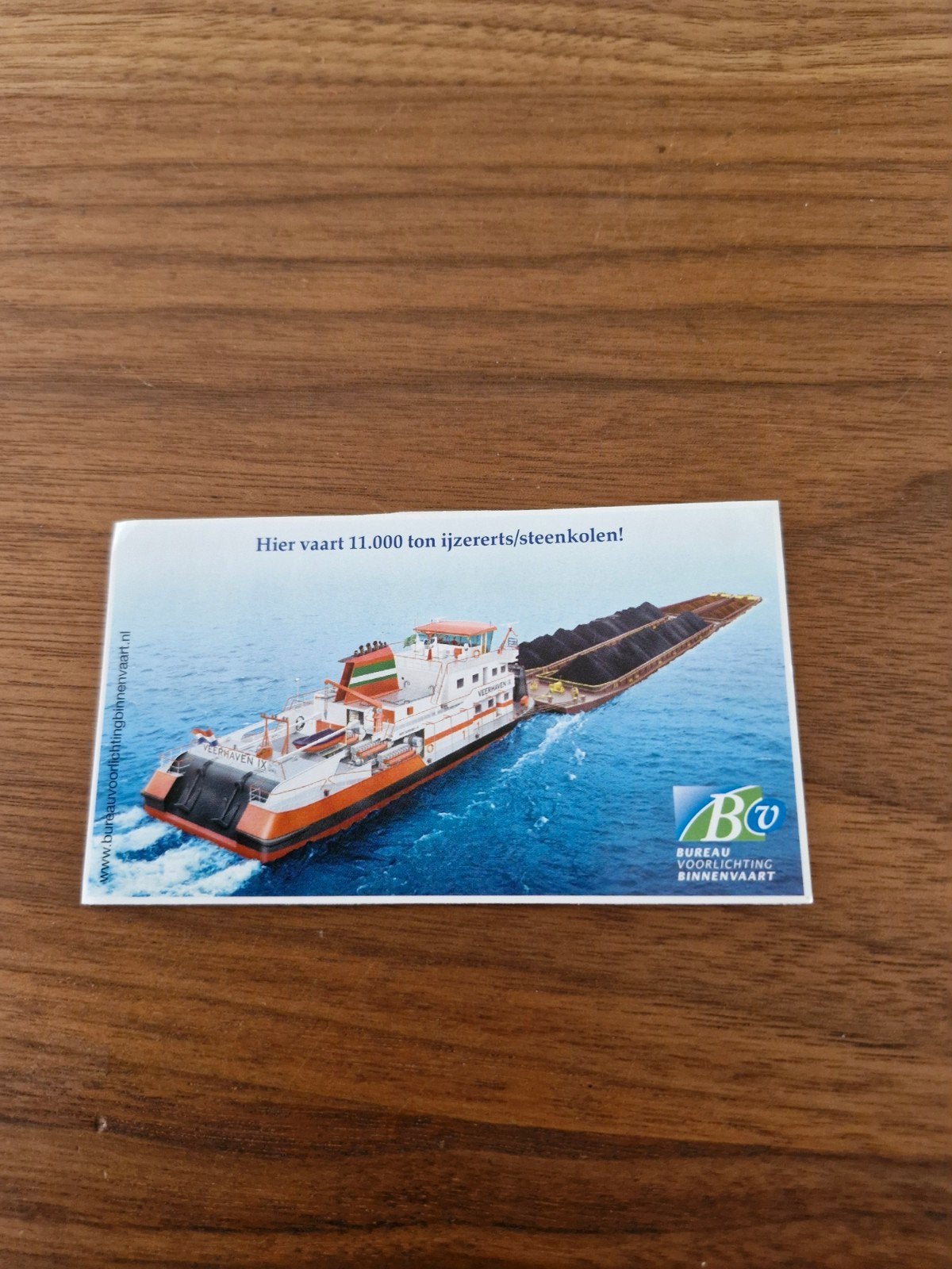 8787 Sticker Binnenvaartschip - Bureau Voorl. Binnenvaart, Ophalen of Verzenden, Nieuw, Overige typen