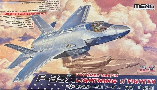 Coelianmodels, Meng LS-007, F-35a Lightning, 1/48, € 59,99, Hobby en Vrije tijd, Modelbouw | Vliegtuigen en Helikopters, Overige merken