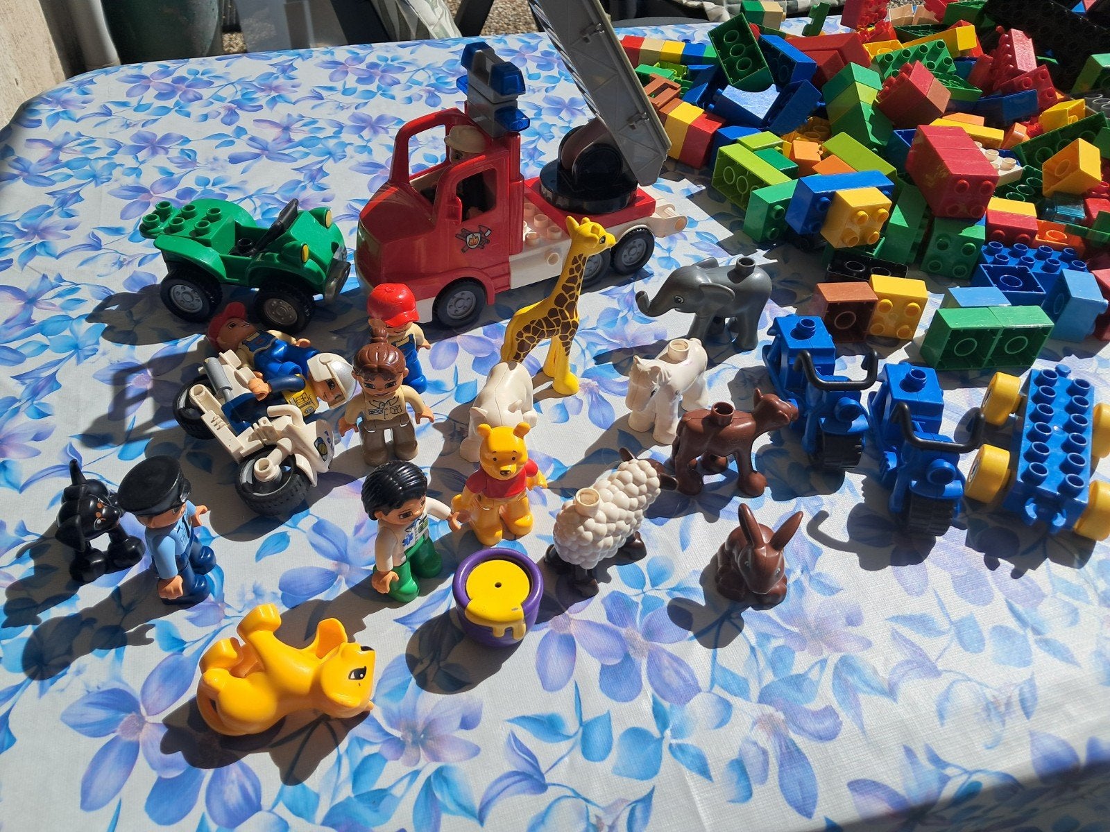 Duplo, blokken, poppetjes, dieren en voertuigen, Ophalen, Gebruikt, Losse stenen, Duplo