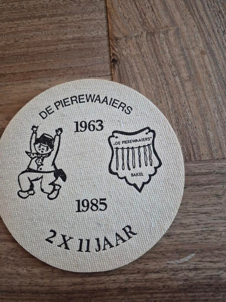 Bavaria bierviltje - De Pierewaaiers 1963-1985, Ophalen of Verzenden