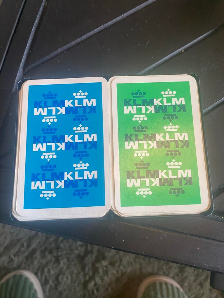 KLM complete set speelkaarten in doosje, Verzamelen, Ophalen of Verzenden, Gebruikt