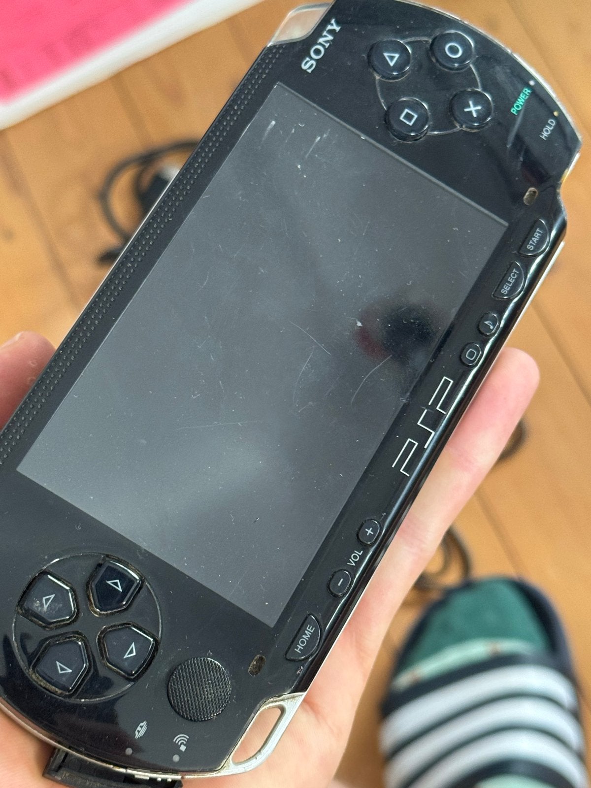 Sony PSP 1000 - Zwart - Gebruikt met defecte batterij, Ophalen, Niet werkend, Zwart, PSP