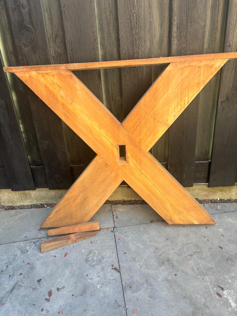 Houten tuin poot, Ophalen, Gebruikt, 50 tot 100 cm, Teakhout