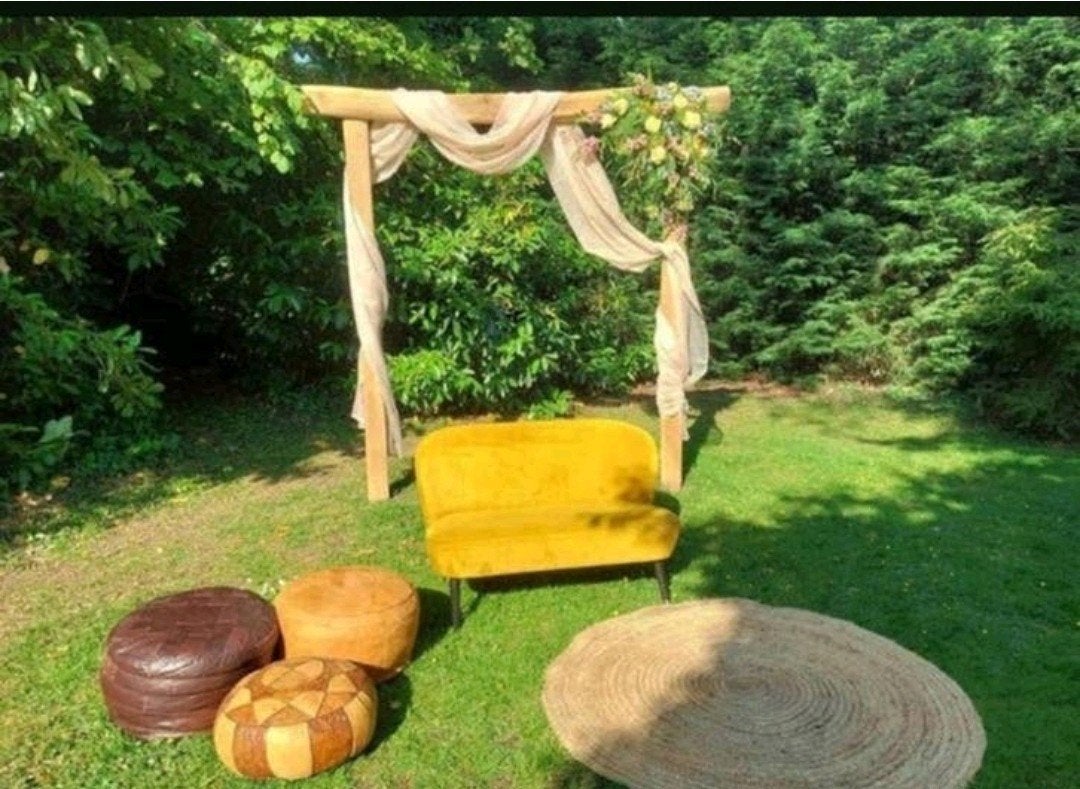 Eiken houten backdrop trouwboog huwelijksboog te huur, Ophalen, Zo goed als nieuw, Veranda