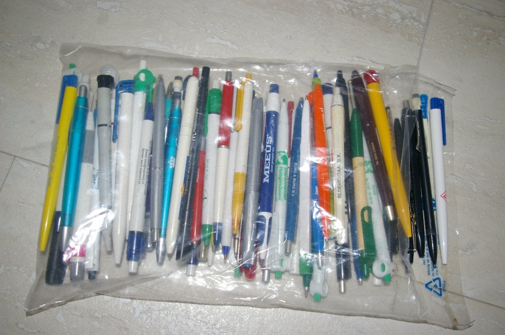 Reclame balpennen. 74 stuks, Verzamelen, Ophalen of Verzenden, Gebruikt, Overige typen