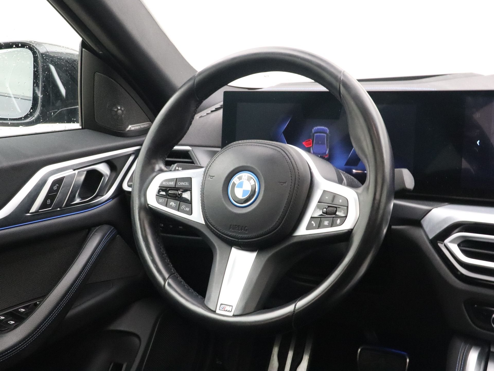 BMW i4 eDrive40 High Executive 84 kWh SoH 93% | Trekhaak, Auto's, Achterwielaandrijving, Gebruikt, Met garantie (alle), 1600 kg
