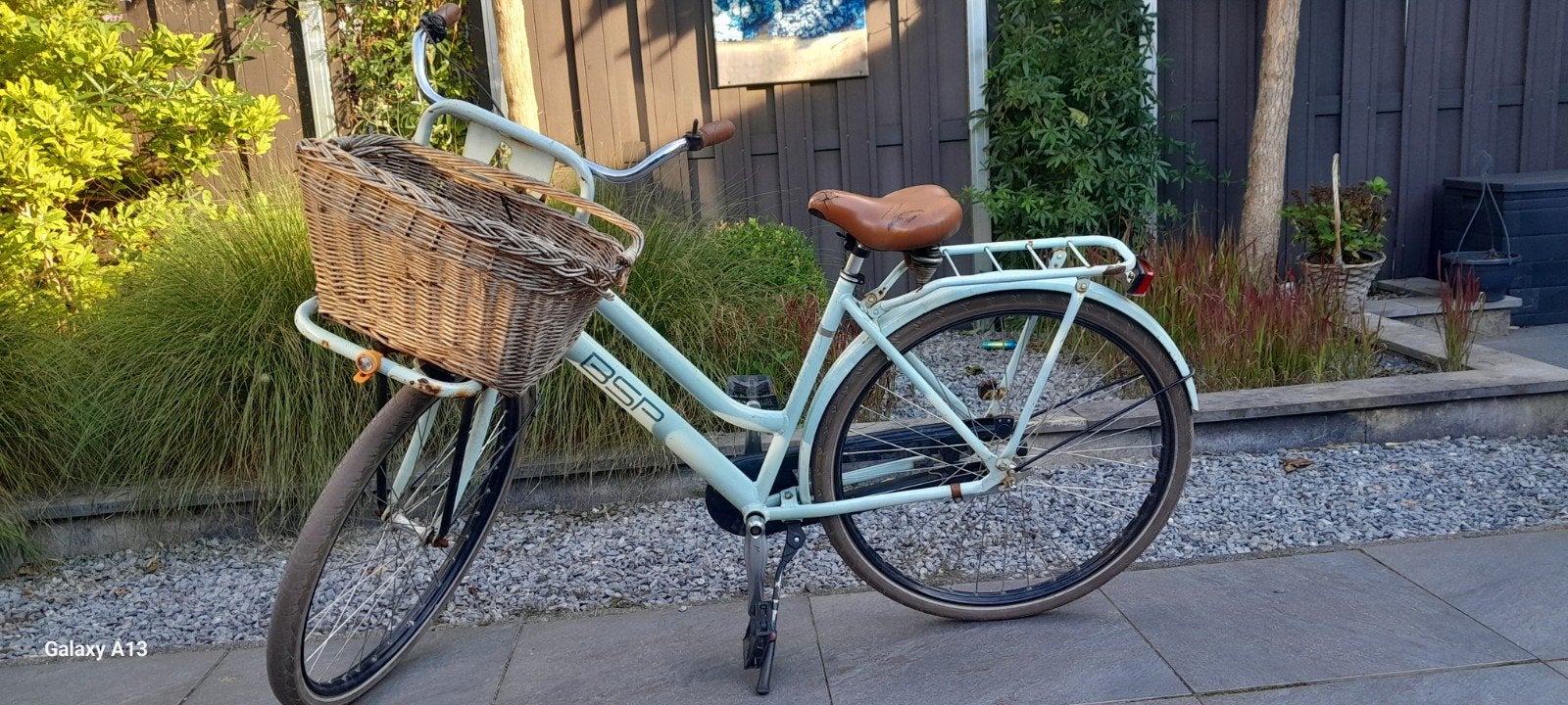 BSP Damesfiets met mand - Lichtgroen, Fietsen en Brommers, Terugtraprem, Ophalen, Overige merken, 53 tot 56 cm