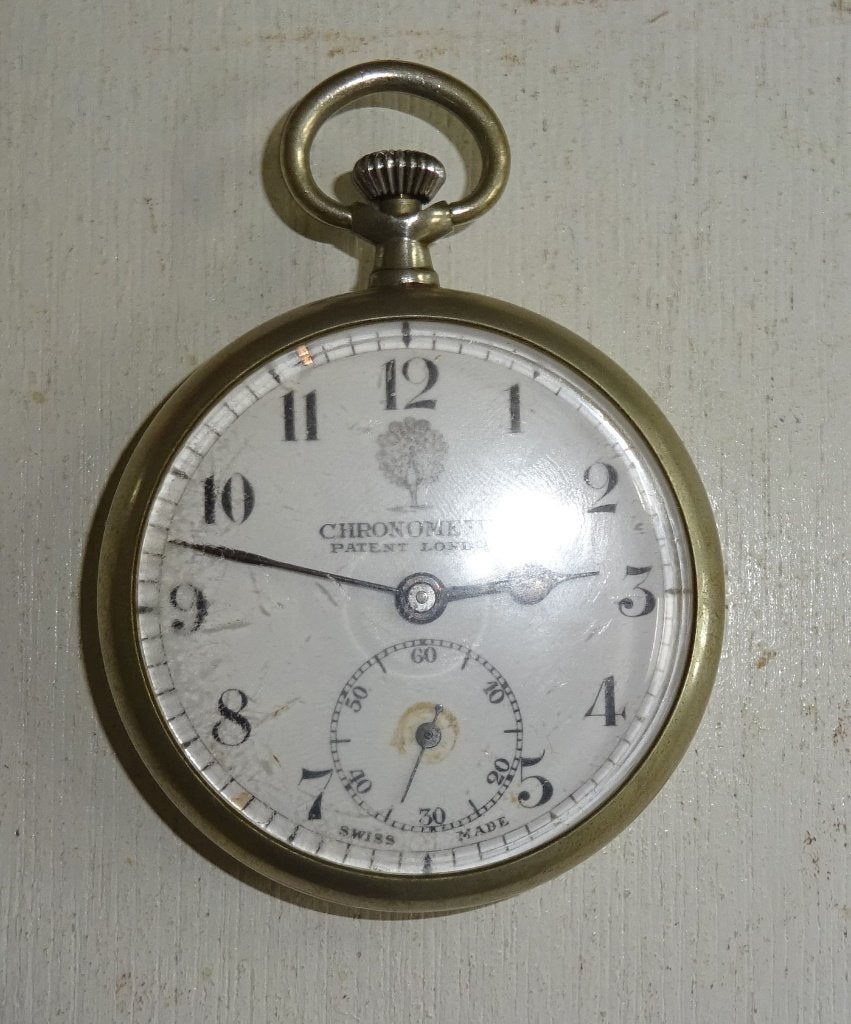 antiek zakhorloge, Sieraden, Tassen en Uiterlijk, Overige merken, Zakhorloge, Staal, 1900 tot 1930