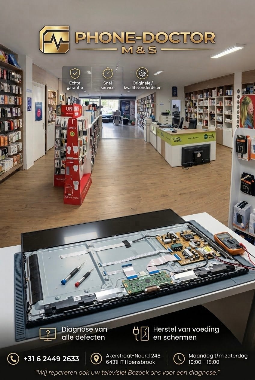 TV Reparatie, Ophalen of Verzenden, Zo goed als nieuw, 6431ht, Phone Doctor M&S