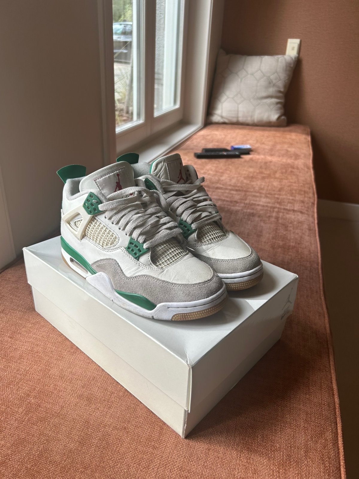 Jordan 4 Retro SB Pine Green Maat US 8/ EU 41, Overige kleuren, Ophalen of Verzenden, Sneakers of Gympen, Zo goed als nieuw