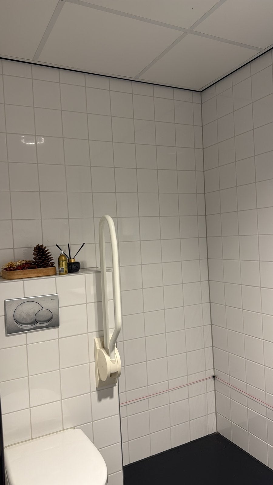 Invaliden wc met beugel wit, Ophalen, Gebruikt