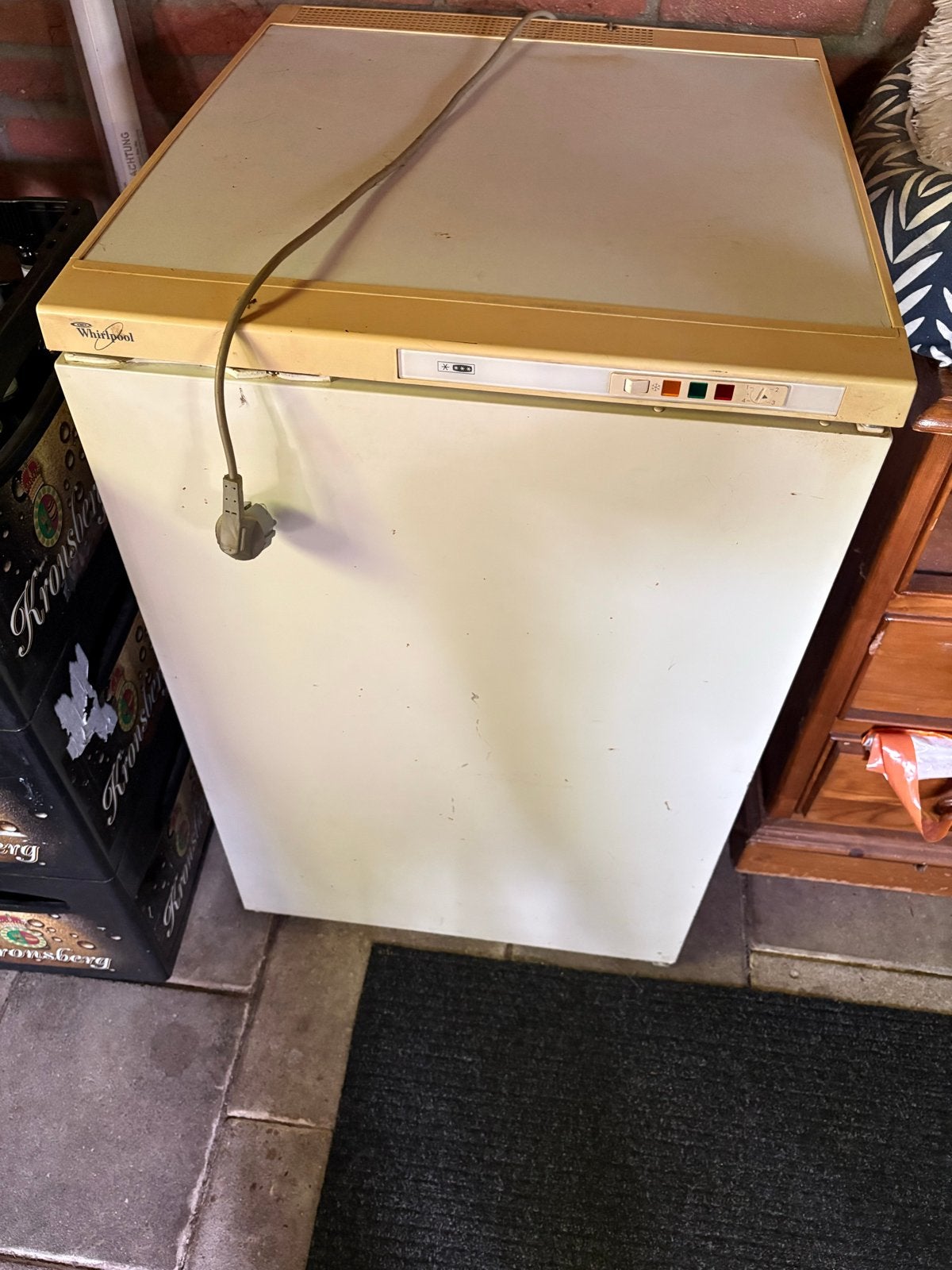 Vriezer (Whirlpool) - Werkt, maar niet optimaal, Gebruikt, Ophalen, Vrieskast, 85 tot 120 cm