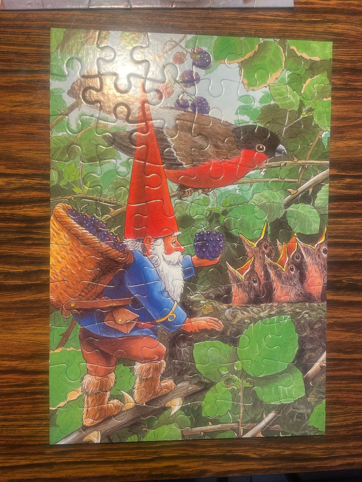 MB 2 Puzzels 60 Stukjes -david de kabouter, Hobby en Vrije tijd, Ophalen of Verzenden, Minder dan 500 stukjes, Gebruikt, Legpuzzel