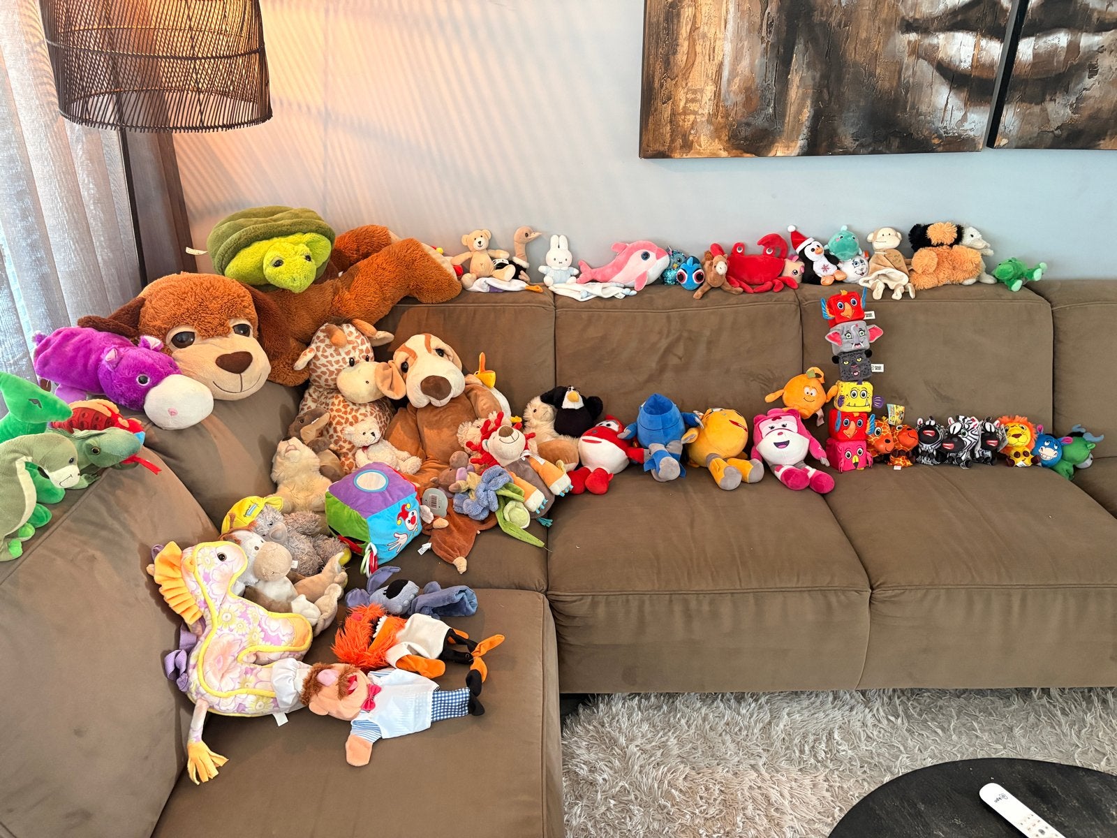 Grote collectie diverse knuffels - zo goed als nieuw, Disney, Albert Heijn, Beer, Ophalen of Verzenden