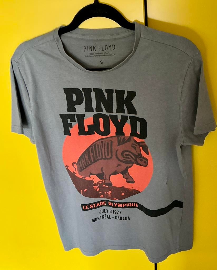 PINK FLOYD VINTAGE T.SHIRT mt.S/M Uit 1977, Verzamelen, Muziek, Artiesten en Beroemdheden, Gebruikt, Kleding, Verzenden