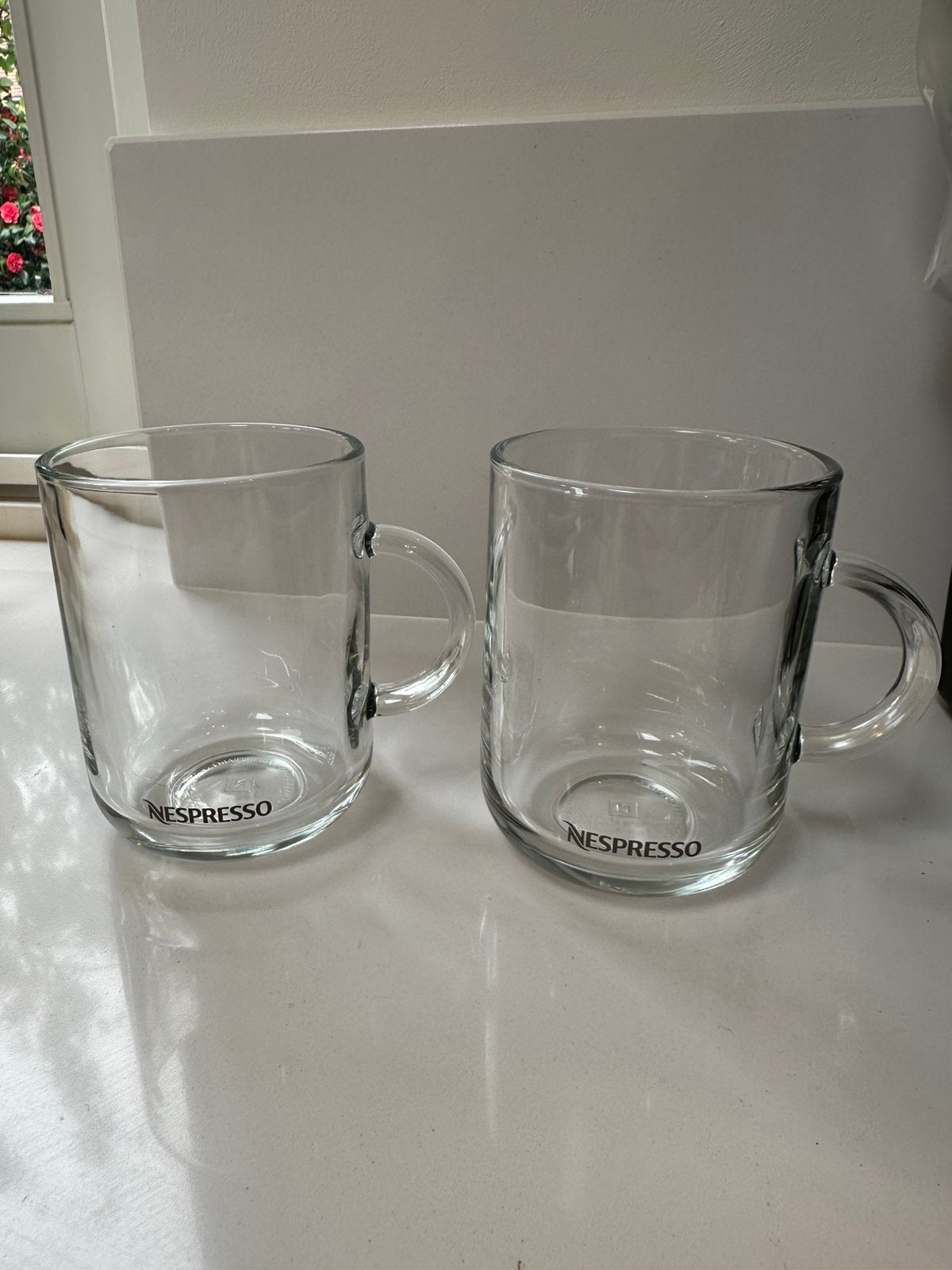 2x grote Nespresso glazen, Ophalen, Zo goed als nieuw, Overige typen