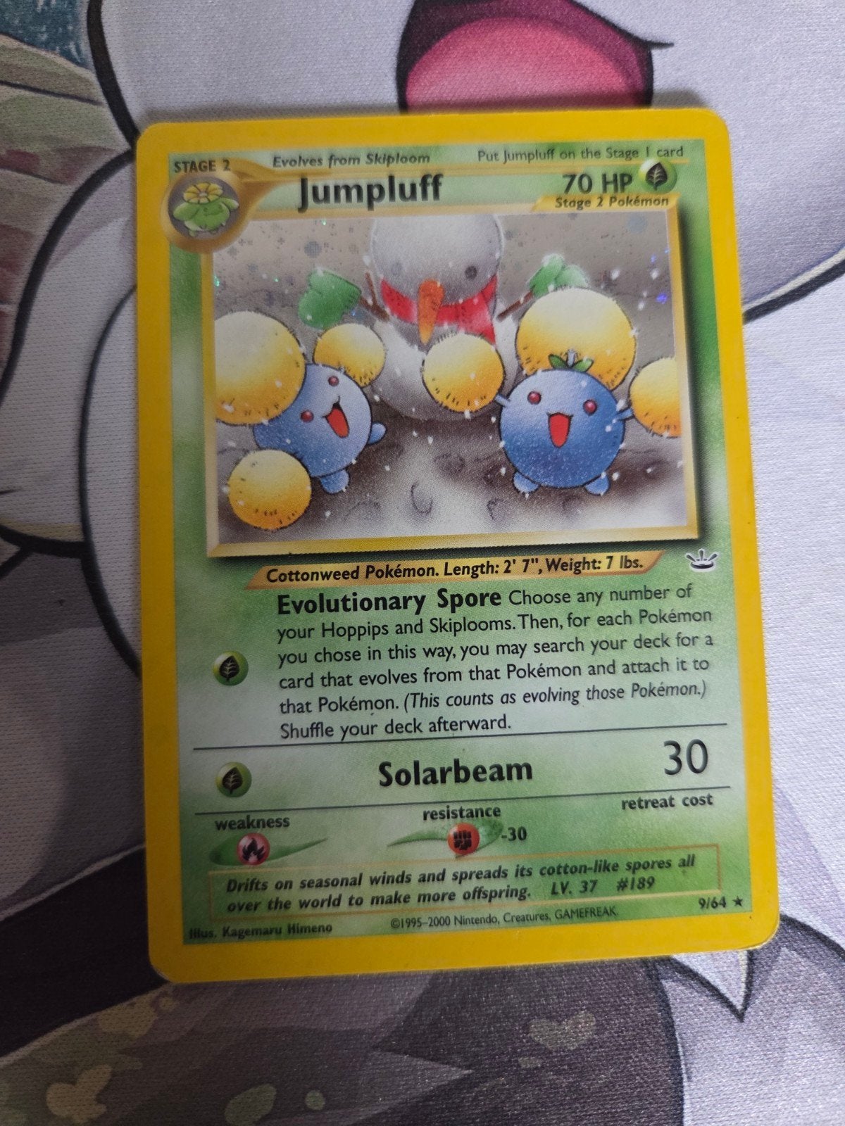 Jumpluff (NR 9) holo, Hobby en Vrije tijd, Verzamelkaartspellen | Pokémon, Ophalen of Verzenden