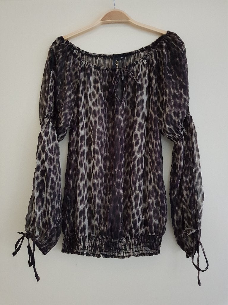 Blouse / shirt dames - maat M / 38 - CoolCat - panterprint, Maat 38/40 (M), Meerkleurig, Ophalen of Verzenden, Zo goed als nieuw