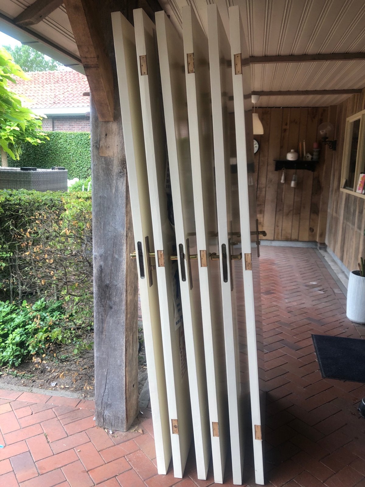 5 binnendeuren 211,5x83 cm met klinken en sloten, Doe-het-zelf en Verbouw, Deuren en Horren, Ophalen, Gebruikt, 80 tot 100 cm