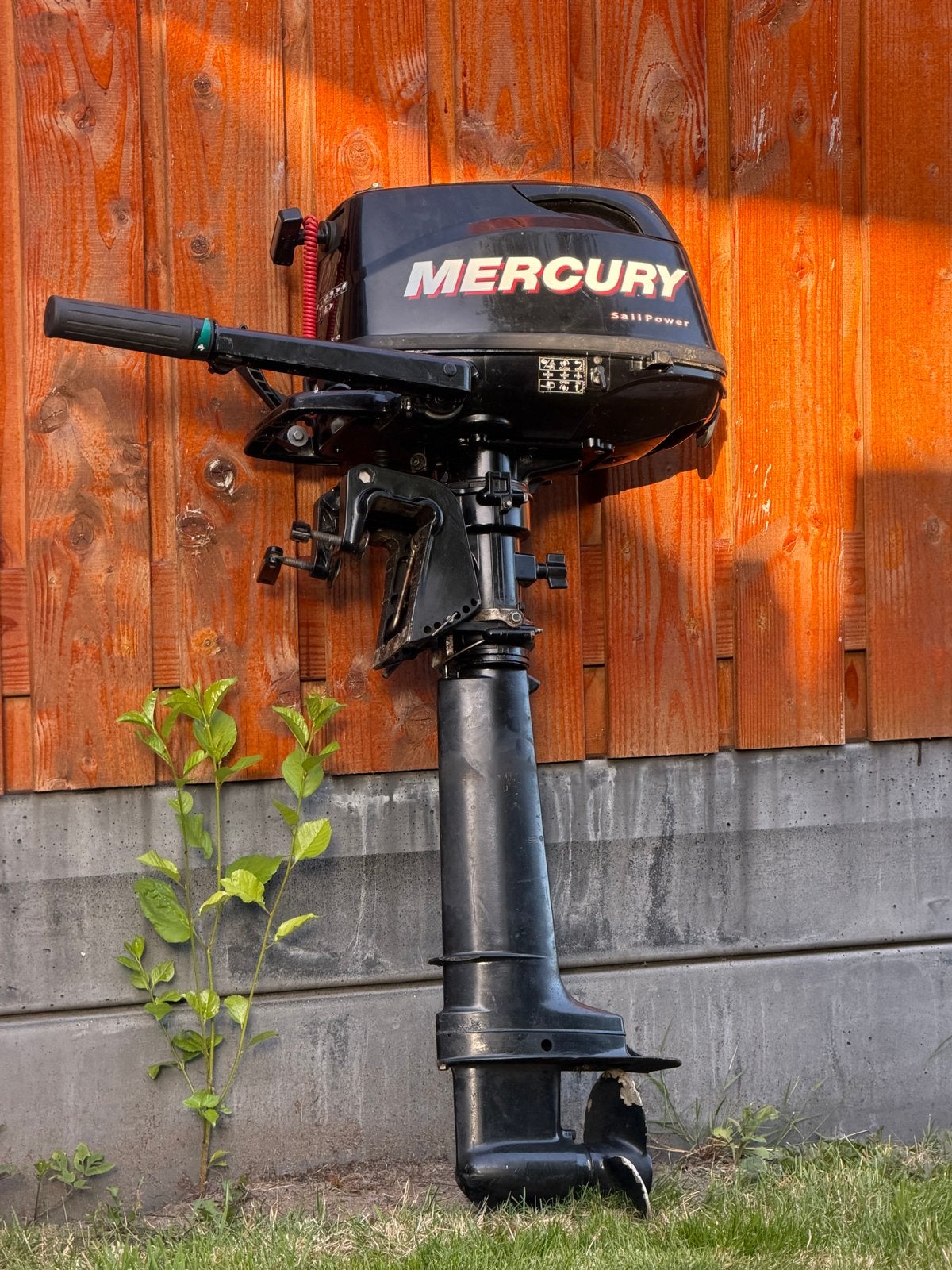 Mercury 5PK 4-takt Sailpower Buitenboordmotor, Watersport en Boten, Ophalen, Gebruikt, 5 tot 10 pk, Viertaktmotor