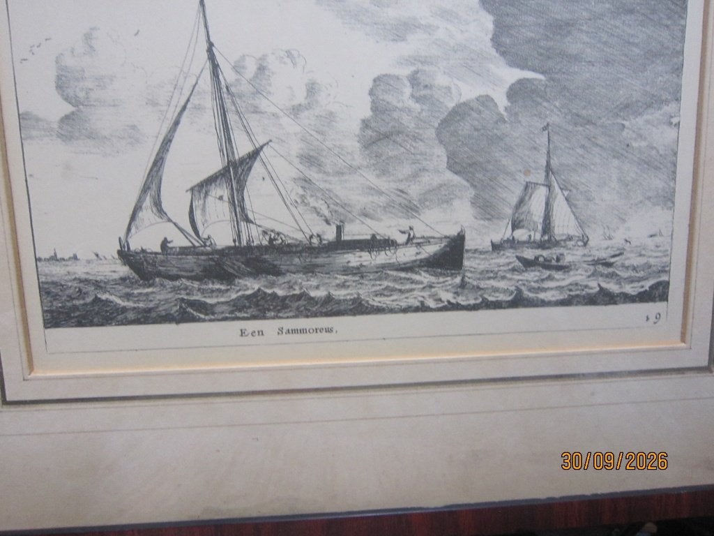 In lijstje een gravure van Een SAMMOREUS, (AAK)., Antiek en Kunst, Ophalen, Gravure