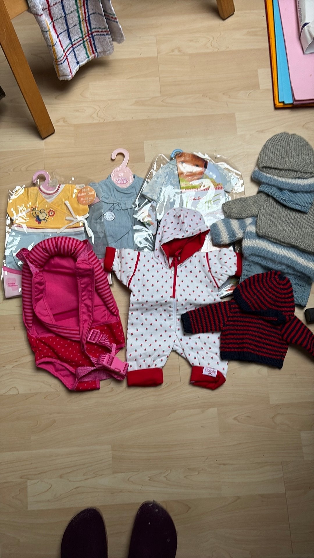 Poppen kleding en draadzak, Ophalen of Verzenden, Zo goed als nieuw, Babypop