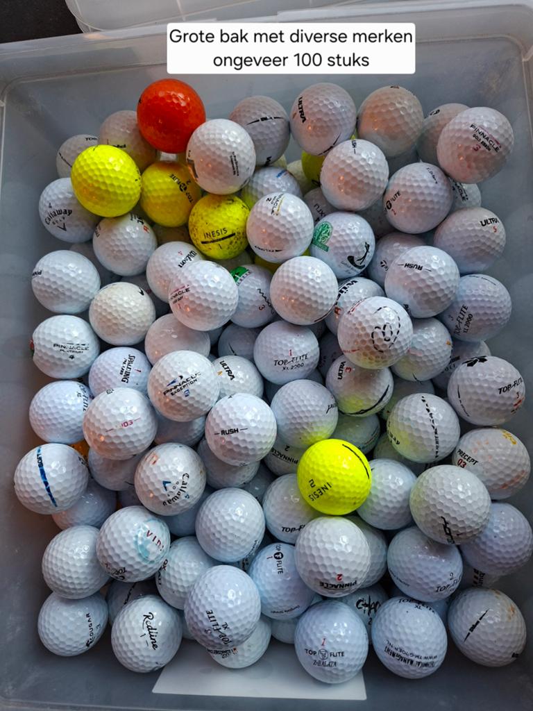 Golfballen mix circa 100 stuks, Ophalen, Gebruikt, Bal(len), Overige merken