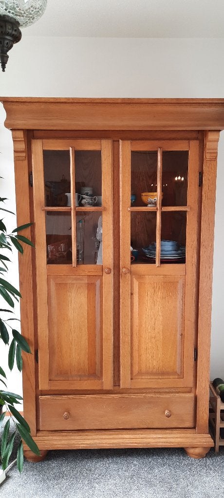 Kast, Ophalen, Met plank(en), Gebruikt, Eikenhout