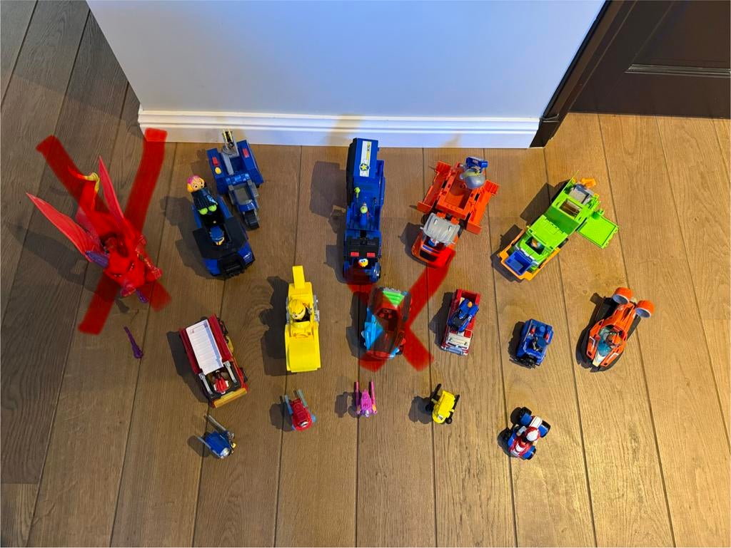 Grote collectie Paw Patrol speelgoedvoertuigen, Ophalen of Verzenden, Zo goed als nieuw, Jongen of Meisje