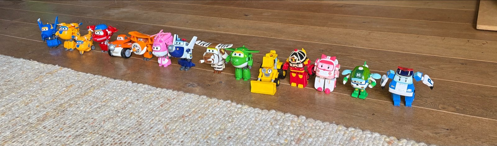 Super Wings figuren set - 15 stuks, Ophalen, Gebruikt