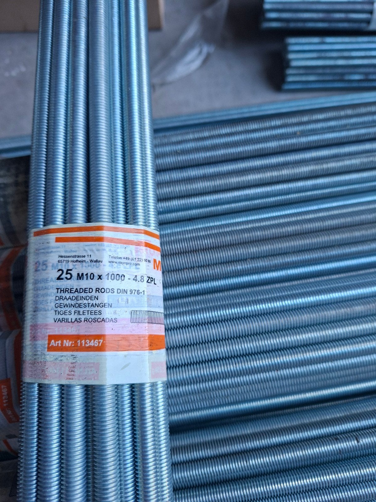 draadeinden 25 stuks 1m lang, Ophalen, Nieuw, 50 tot 100 mm
