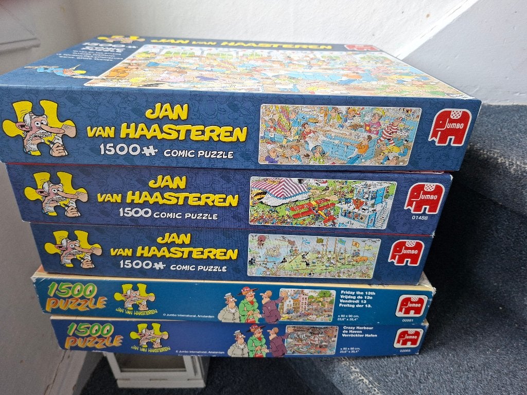 Jan van Haasterenpuzzels, Hobby en Vrije tijd, Denksport en Puzzels, Ophalen, 500 t/m 1500 stukjes, Gebruikt