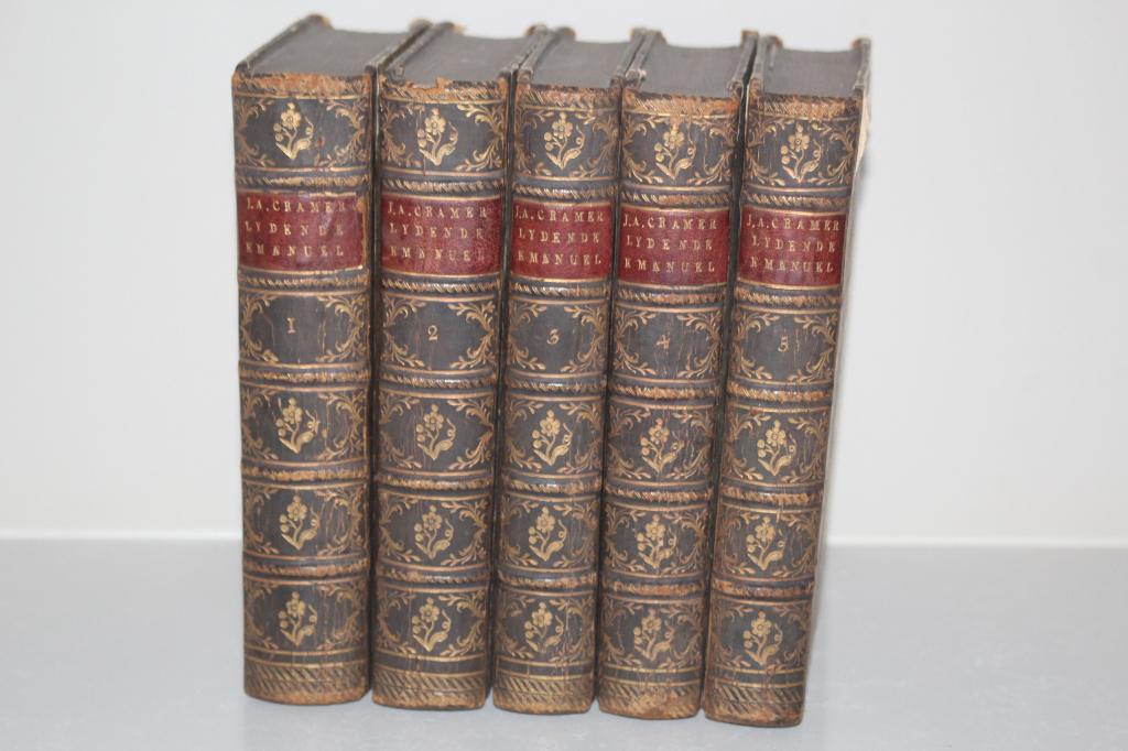 De Lydende Emmanuel, door Johan Andreas Cramer, alle 5 delen, Antiek en Kunst, Antiek | Boeken en Bijbels, Ophalen of Verzenden