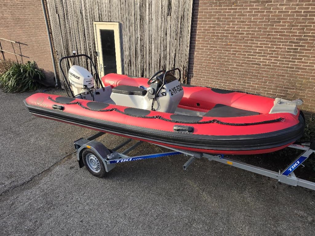 Wildcat 470 SRJ (Jockeyseat) Evinrude 50 pk - 2021, 4 m, ., Zo goed als nieuw, Wildcat