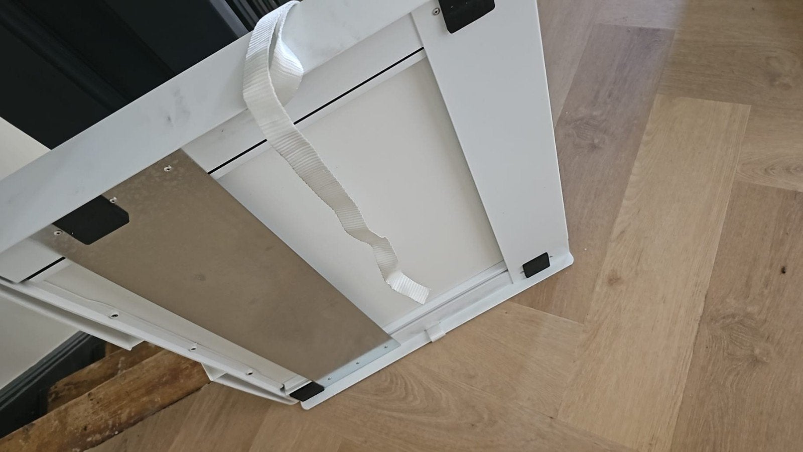 Universeel tussenstuk wasmachine en droger met uitschuifblad, Ophalen, Zo goed als nieuw