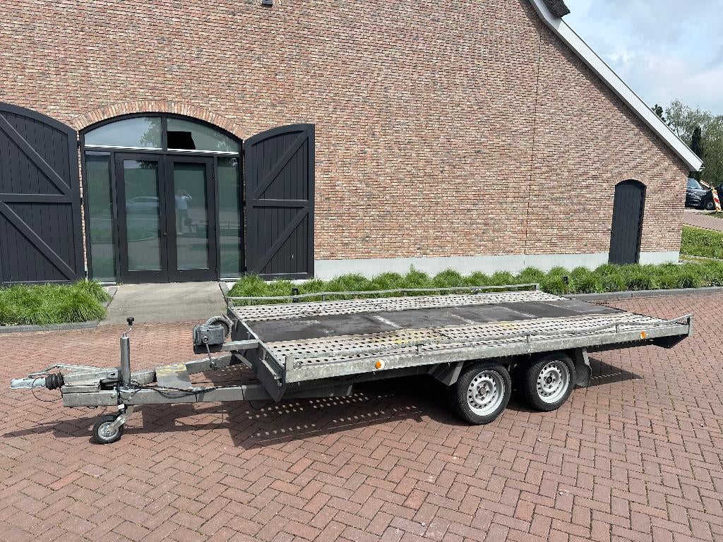 Autoambulance 2000kg | 4x2m | Extra Lange Oprijplaten, Auto diversen, Aanhangers en Bagagewagens, Ophalen, Gebruikt