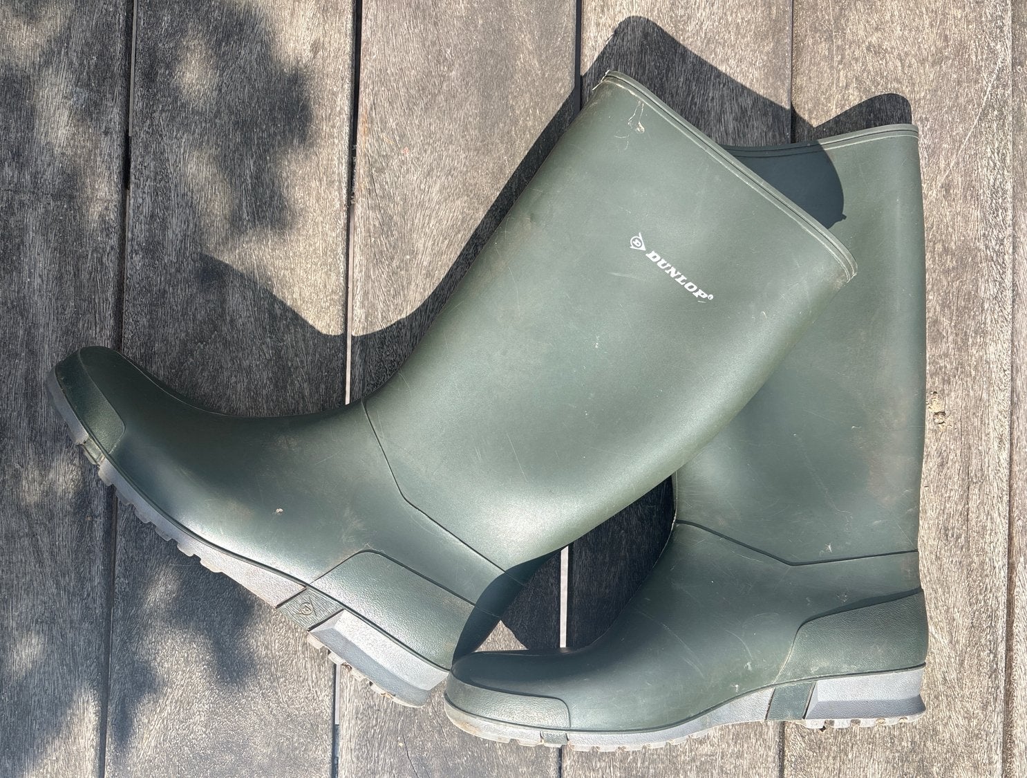 Dunlop Regenlaarzen Maat 41, Ophalen of Verzenden, Regenlaarzen, Gedragen, Groen