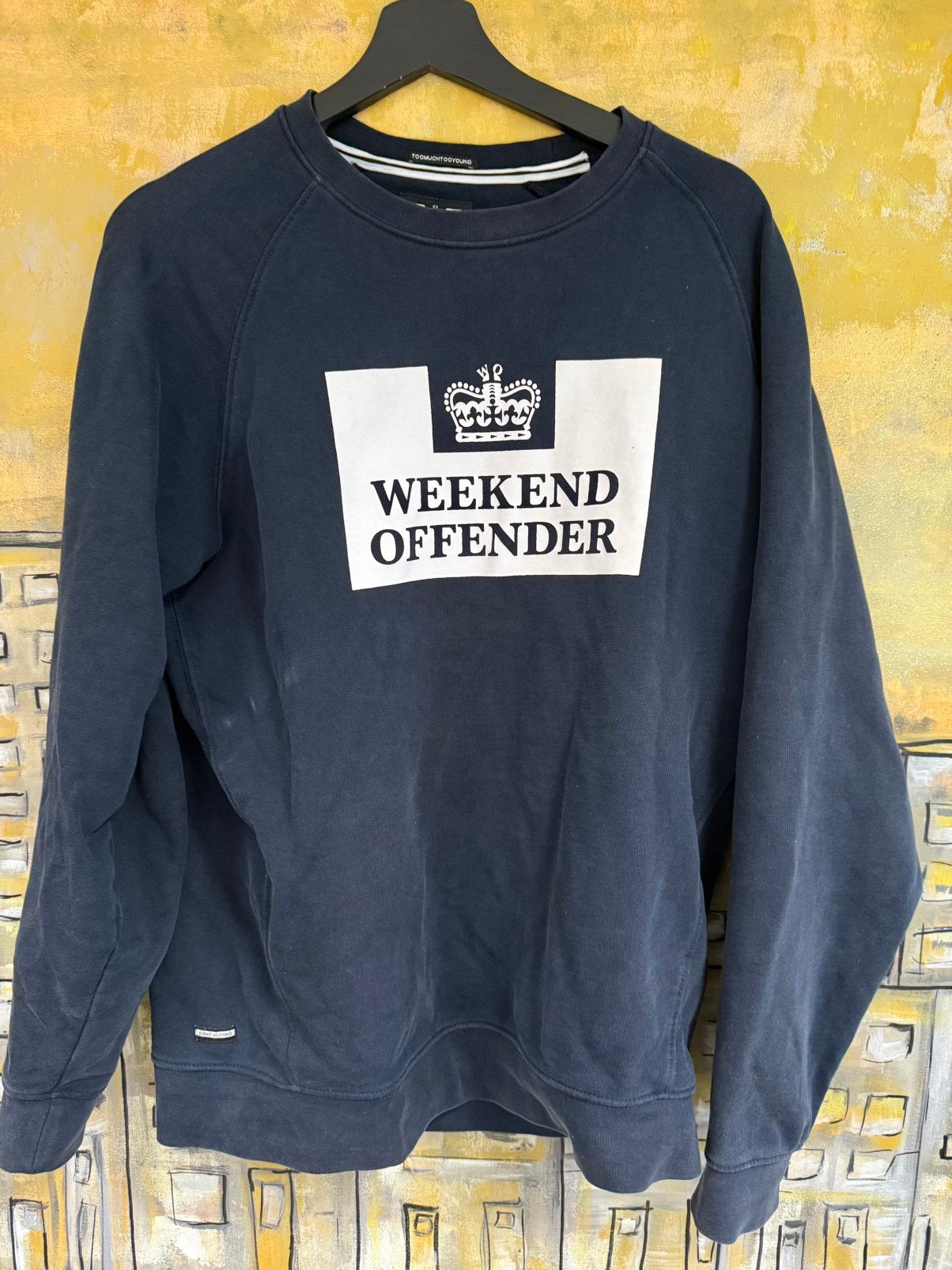 Weekend Offender Penitentiary Classic Sweatshirt M, Verzenden, Gedragen, Maat 48/50 (M), Blauw