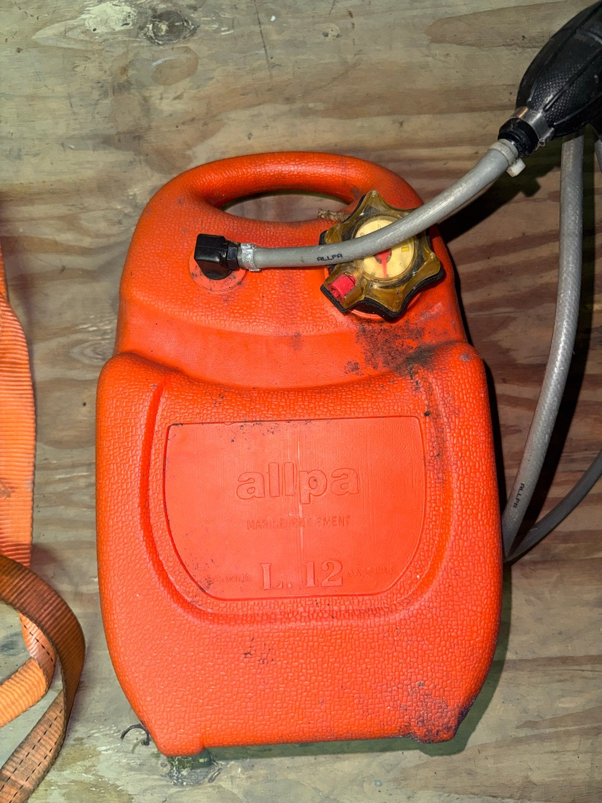 Allpa 12L brandstoftank met slang en pomp, Ophalen, Gebruikt, Motor en Techniek