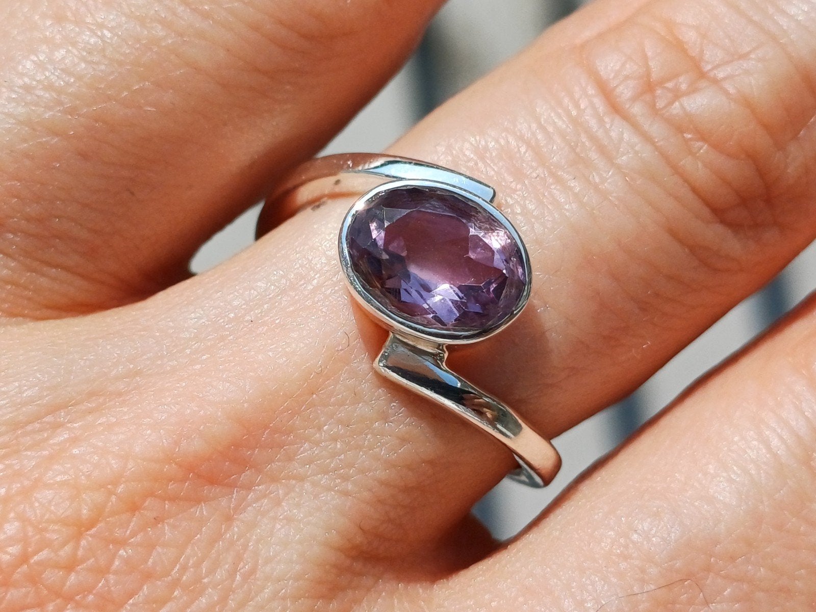 Vanoli 925 zilveren ring met amethist maat 18,25, Daiva1973@hotmail.com, 18 tot 19, Vanoli, Amsterdam