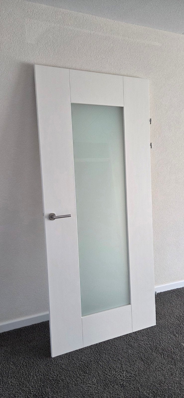 Moderne binnendeur met matglas, Doe-het-zelf en Verbouw, Ophalen, Gebruikt, Glas, Binnendeur