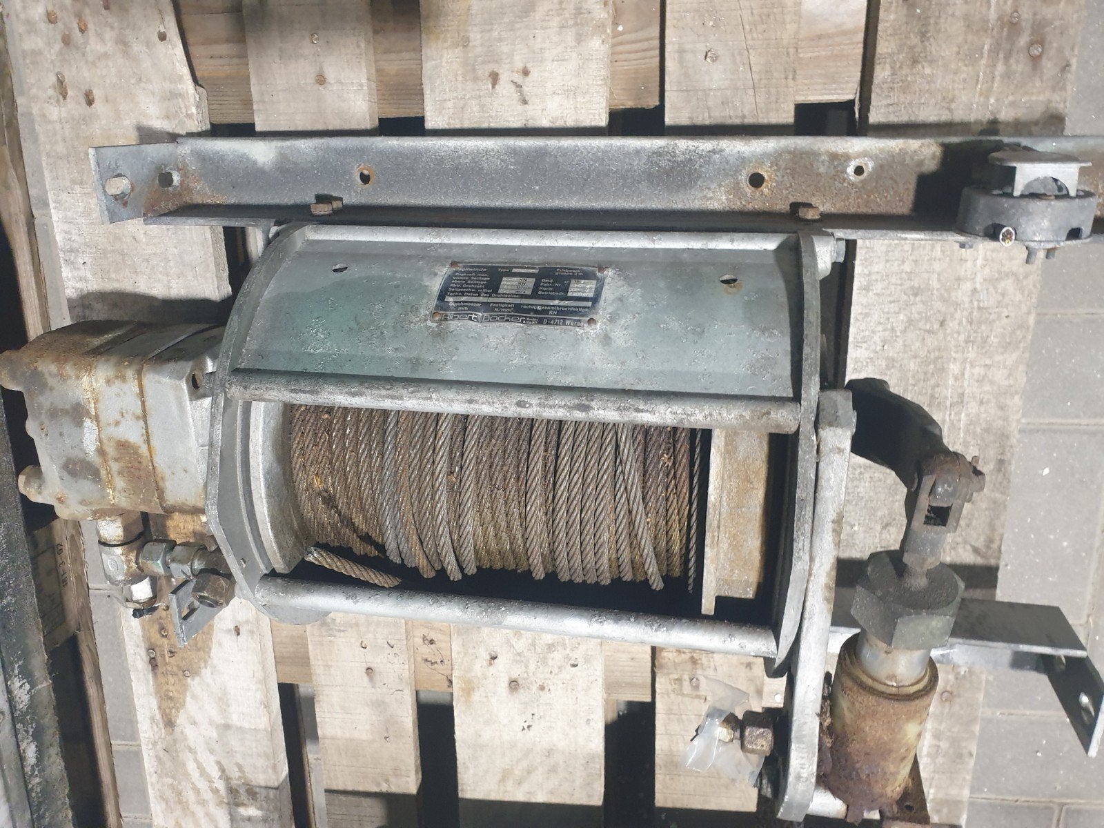 hydraulische lier, Ophalen of Verzenden, Gebruikt