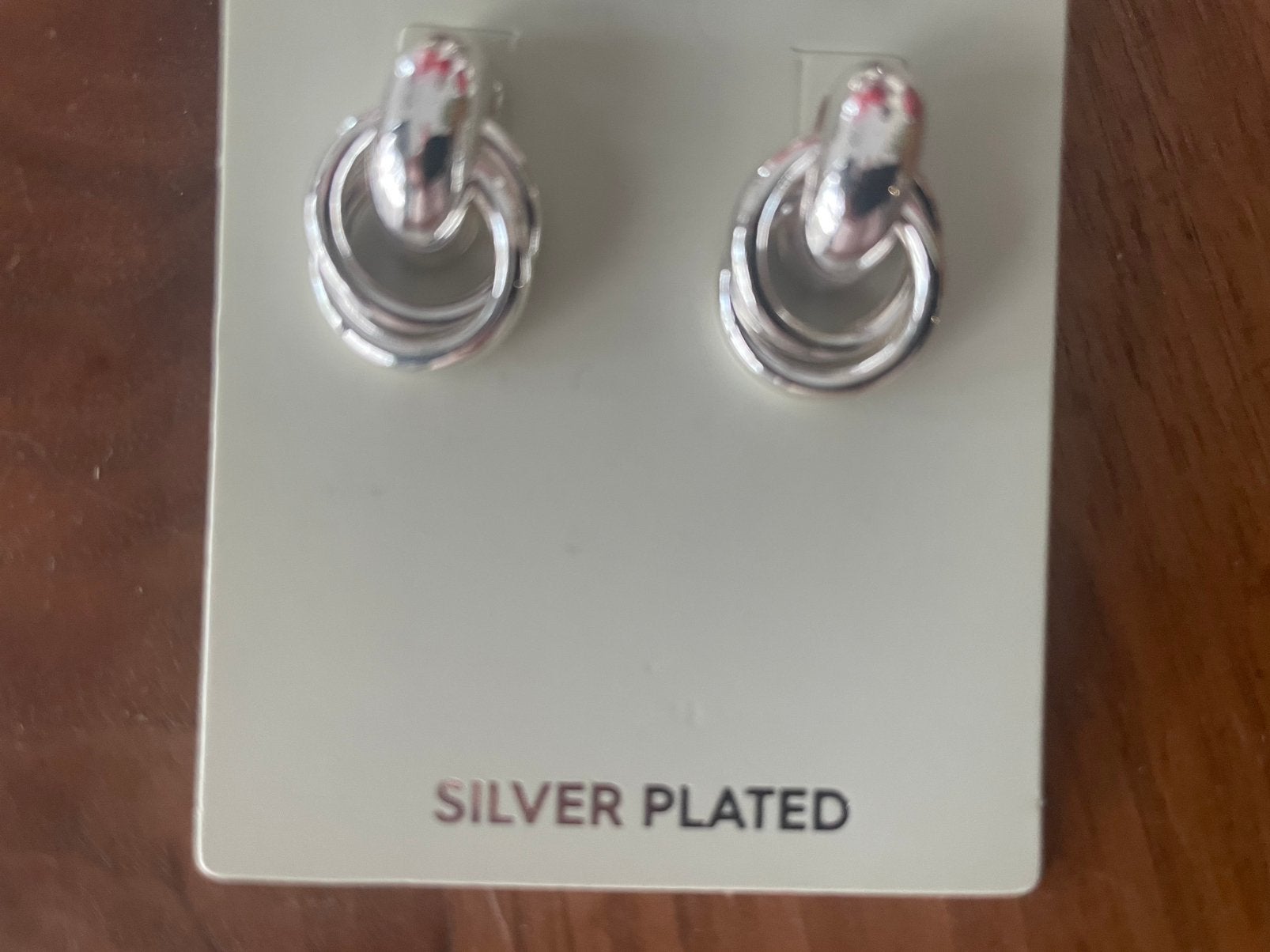 Hema oorbellen silver plated nieuw, Nieuw, Ophalen of Verzenden, Knopjes of Stekers, Zilver