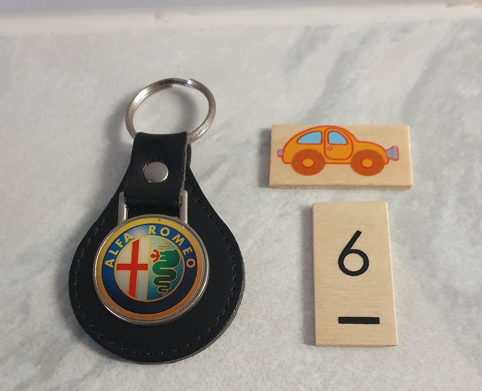 ALFA ROMEO, sleutelhanger,  nieuw, Ophalen of Verzenden, Nieuw, Transport
