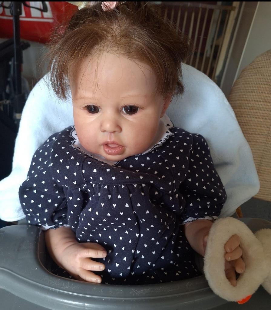 Prachtige toddler reborn, Ophalen of Verzenden, Zo goed als nieuw, Pop
