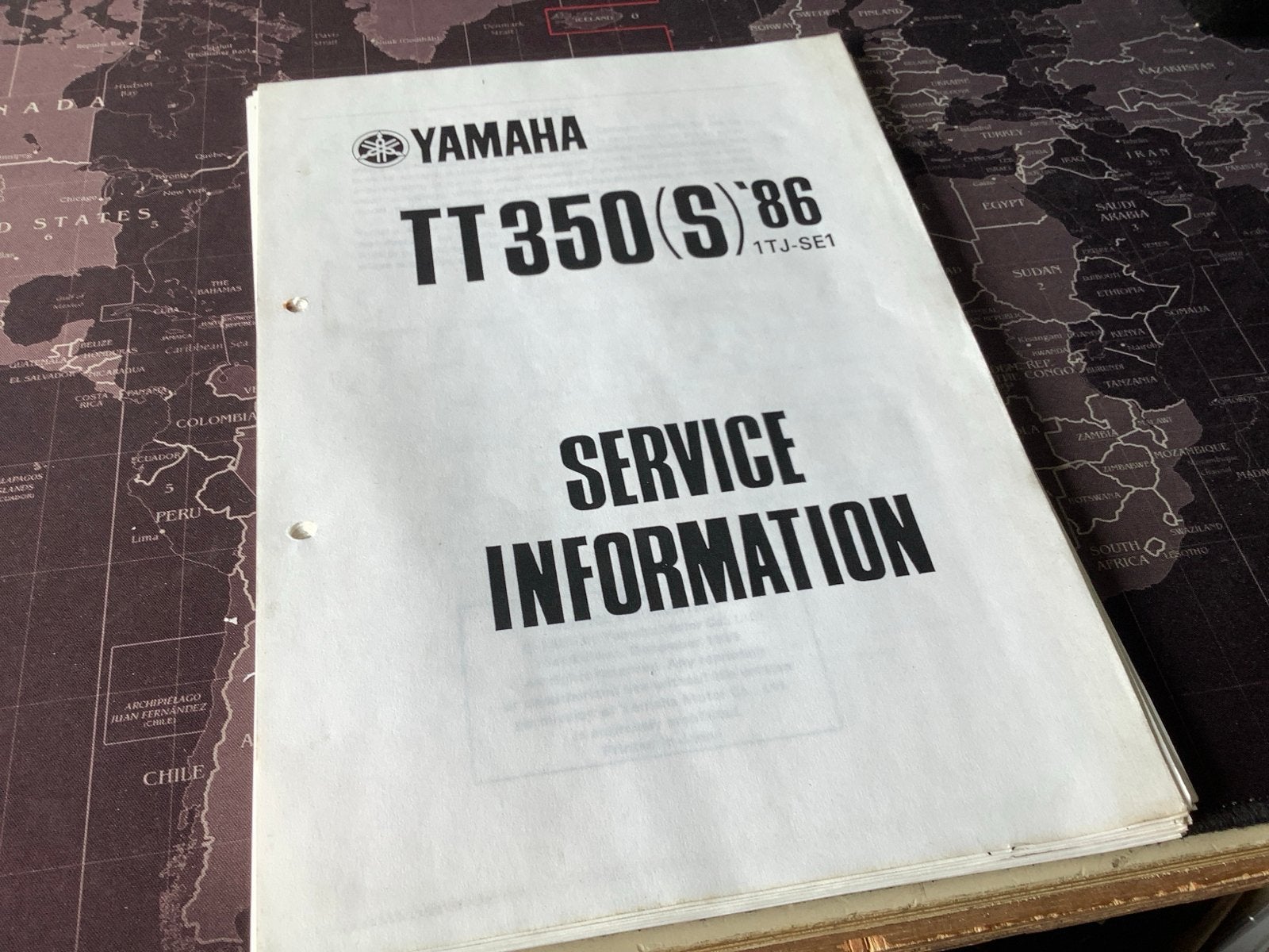 Yamaha TT350(S) '86 Service Informatie Handleiding. (8), Verzenden, Yamaha