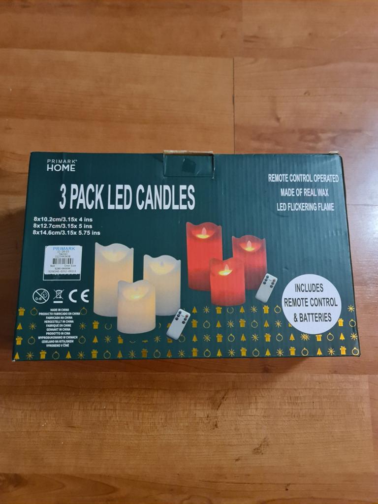 Prachtige nieuwe LED kaarsen, Primark, Huis en Inrichting, Ophalen of Verzenden, Nieuw, Kaars