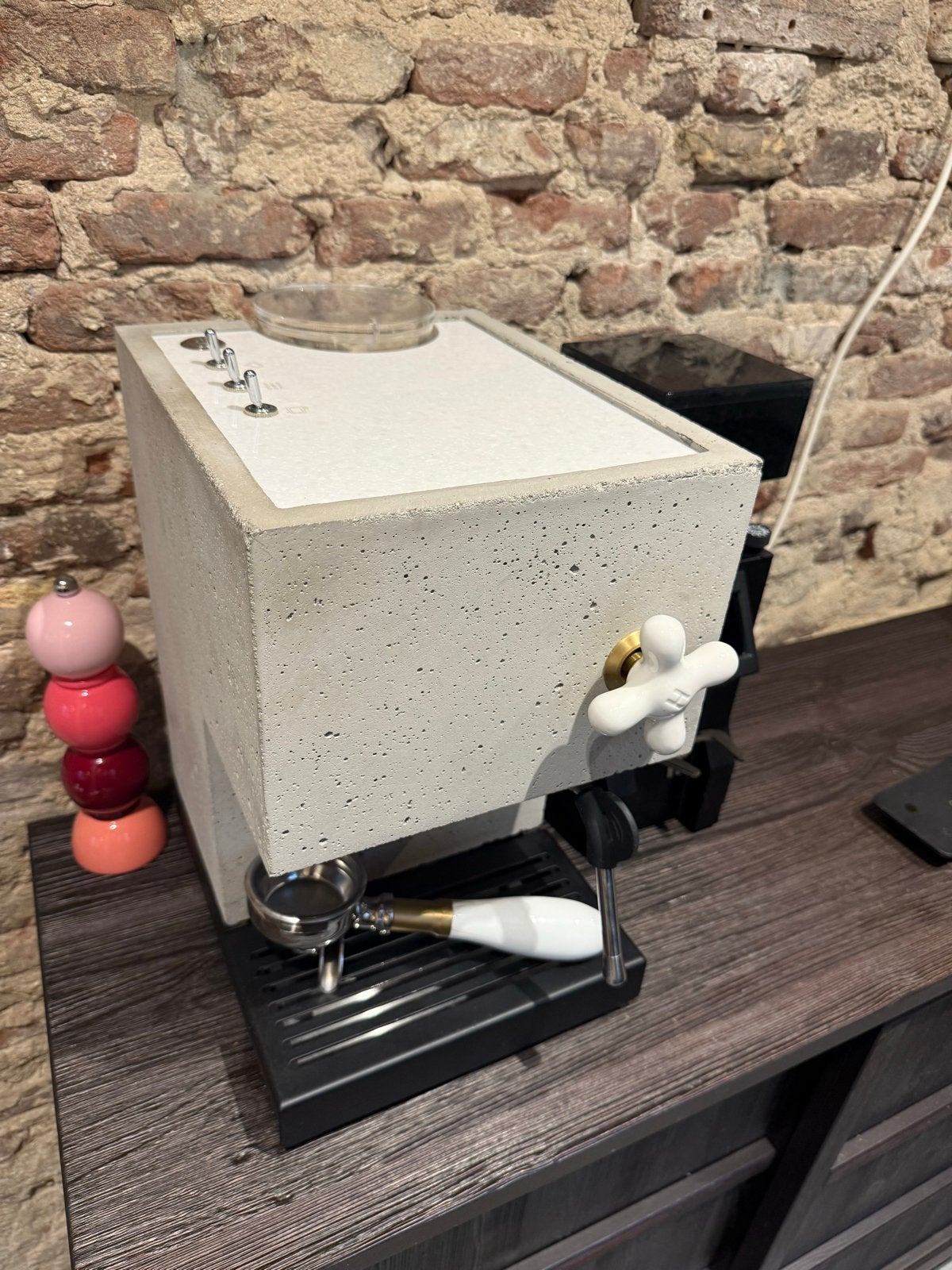 Anza Coffee espressomachine betonlook - 1 jaar gebruikt, Witgoed en Apparatuur, Gebruikt, Espresso apparaat, Gemalen koffie, Ophalen